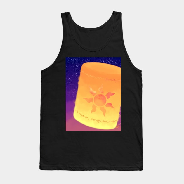 Birthday Lantern Tank Top by mackachow